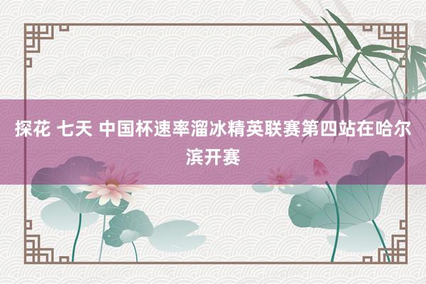 探花 七天 中国杯速率溜冰精英联赛第四站在哈尔滨开赛