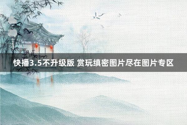 快播3.5不升级版 赏玩缜密图片尽在图片专区