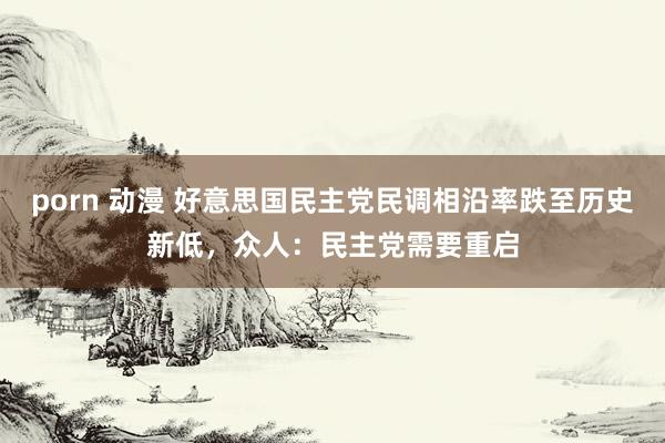 porn 动漫 好意思国民主党民调相沿率跌至历史新低，众人：民主党需要重启
