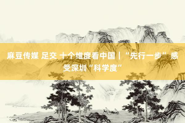 麻豆传媒 足交 十个维度看中国｜“先行一步” 感受深圳“科学度”