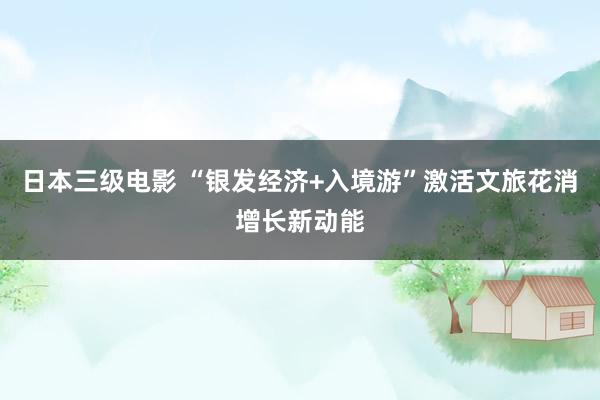 日本三级电影 “银发经济+入境游”激活文旅花消增长新动能