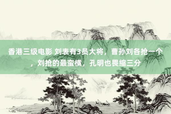 香港三级电影 刘表有3员大将，曹孙刘各抢一个，刘抢的最蛮横，孔明也畏缩三分