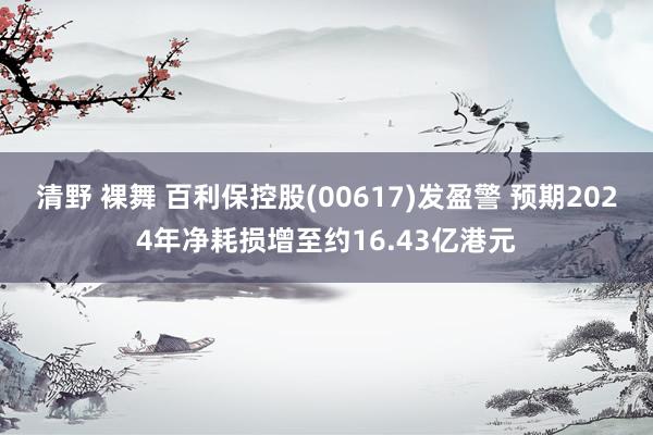 清野 裸舞 百利保控股(00617)发盈警 预期2024年净耗损增至约16.43亿港元