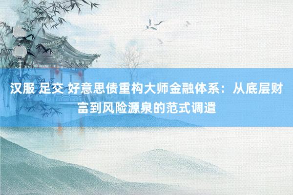 汉服 足交 好意思债重构大师金融体系：从底层财富到风险源泉的范式调遣