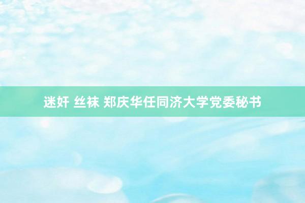 迷奸 丝袜 郑庆华任同济大学党委秘书