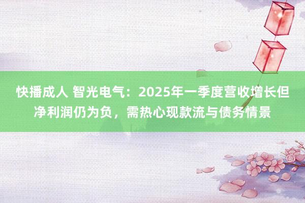 快播成人 智光电气：2025年一季度营收增长但净利润仍为负，需热心现款流与债务情景